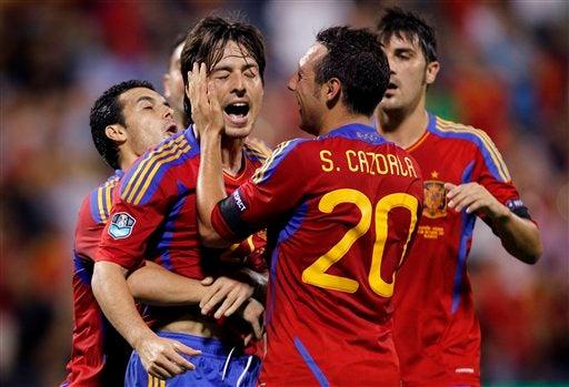 Disputa con Escocia en el Grupo I. FOTO: AP