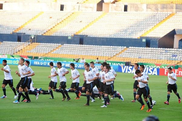 La selección de Argentina entrenó en El Volcán. FOTO: ISRAEL MARTÍNEZ