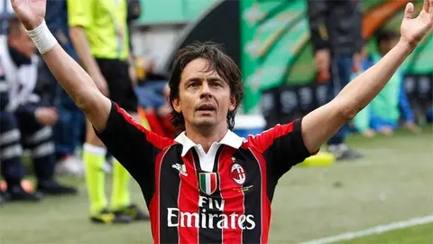Inzaghi se retira y será técnico en el Milan