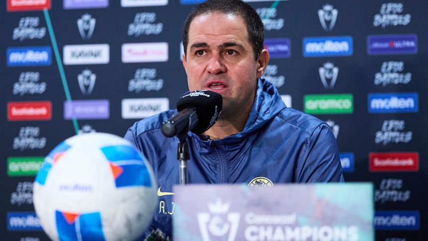 André Jardine en conferencia de prensa previo a los Cuartos de Final de la Copa de Campeones Concacaf 2026 | MEXSPORT