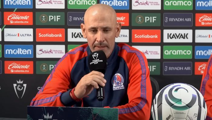 Eduardo Espinel, director técnico de Olimpia, en conferencia de prensa | CAPTURA DE PANTALLA