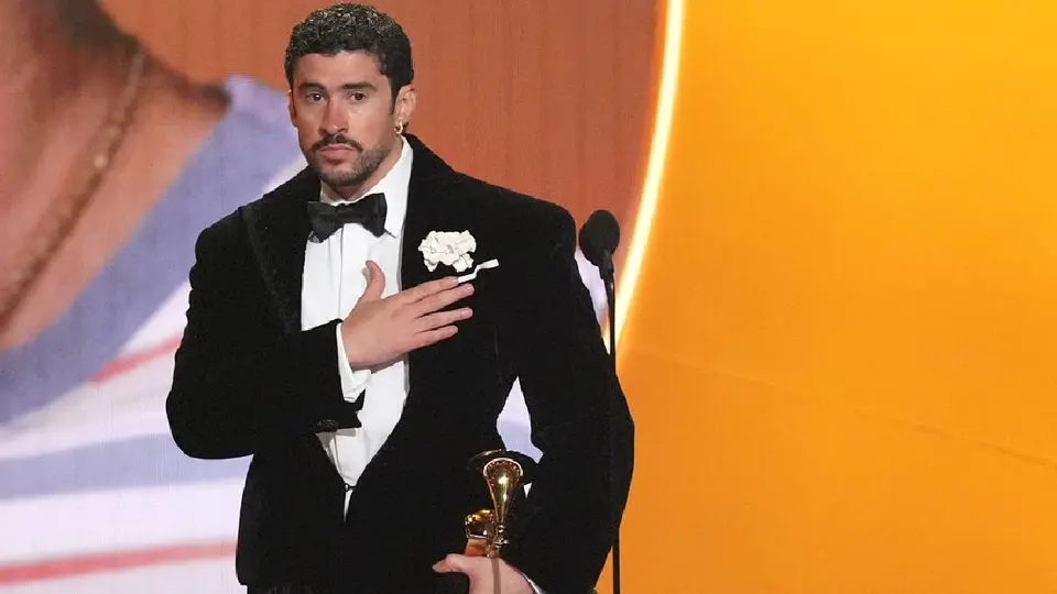 Bad Bunny recién ganó el Premio Grammy a Mejor Álbum del Año/AP