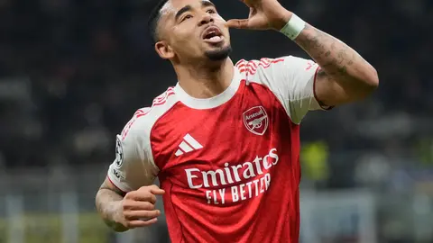 Gabriel Jesus, delantero de Arsenal | AP