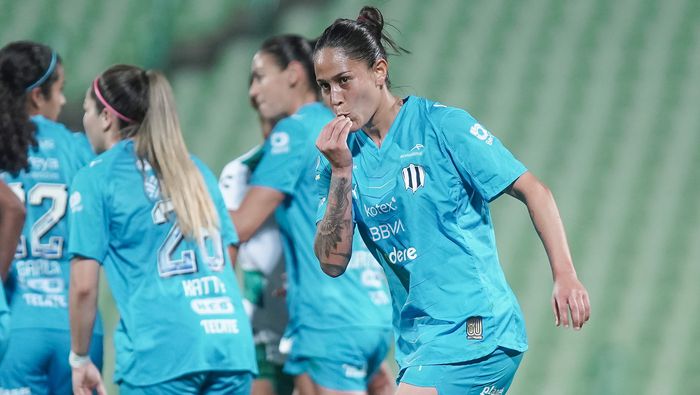 Marcela Restrepo en festejo con Rayadas ante Santos | IMAGO 7