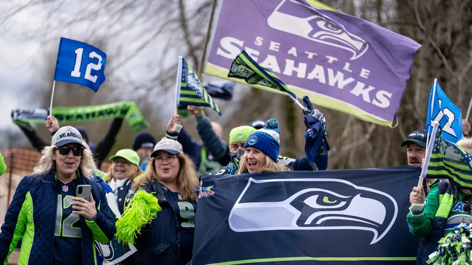 Afición de Seahawks en el Super Bowl | AP