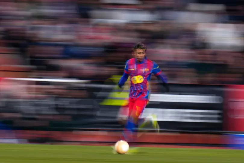 Lamine Yamal fue uno de los titulares en el Barça | AP