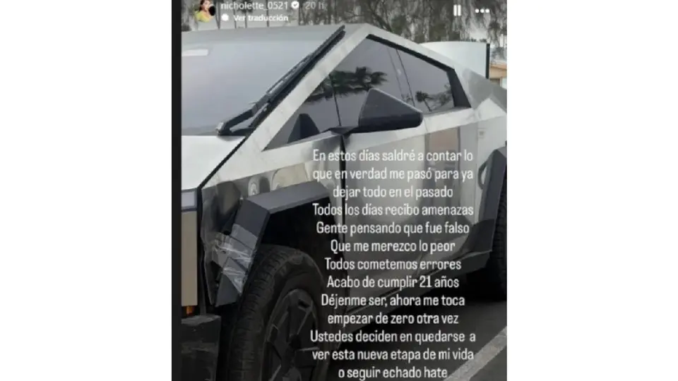 La Nicholette pidió respeto y aseguró que busca cerrar este episodio para comenzar una nueva etapa personal./ Captura de pantalla