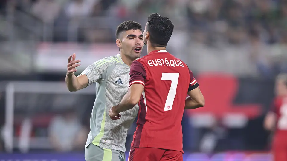 Stephen Eustáquio, con la Selección de Canadá ante México | IMAGO7