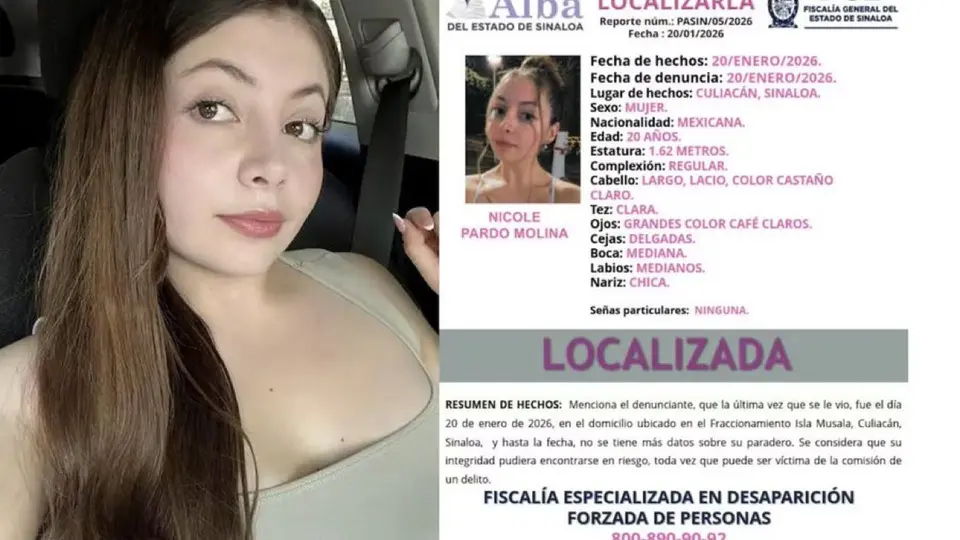 El secuestro de Nicole Pardo Molina ocurrió el 19 de enero en un sector residencial de Culiacán, Sinaloa./ X:@LuisCardenasMx