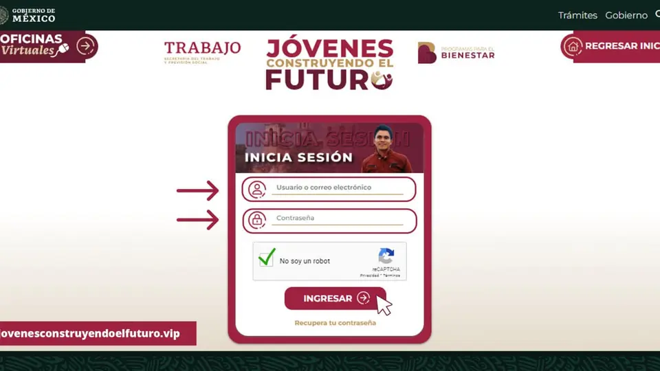 Las y los aprendices reciben un apoyo mensual de 9 mil 582 pesos durante 12 meses de capacitación laboral./ Captura de pantalla