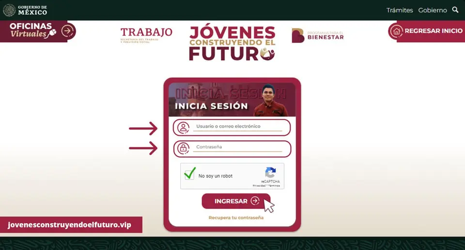 Las y los aprendices reciben un apoyo mensual de 9 mil 582 pesos durante 12 meses de capacitación laboral./ Captura de pantalla