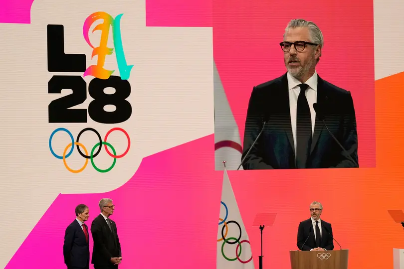 Casey Wasserman, director ejecutivo del comité organizador de los Juegos Olímpicos de Los Ángeles 2028, durante una reunión del COI | AP