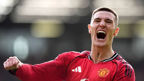 Sesko en celebración de gol con Manchester United | AP