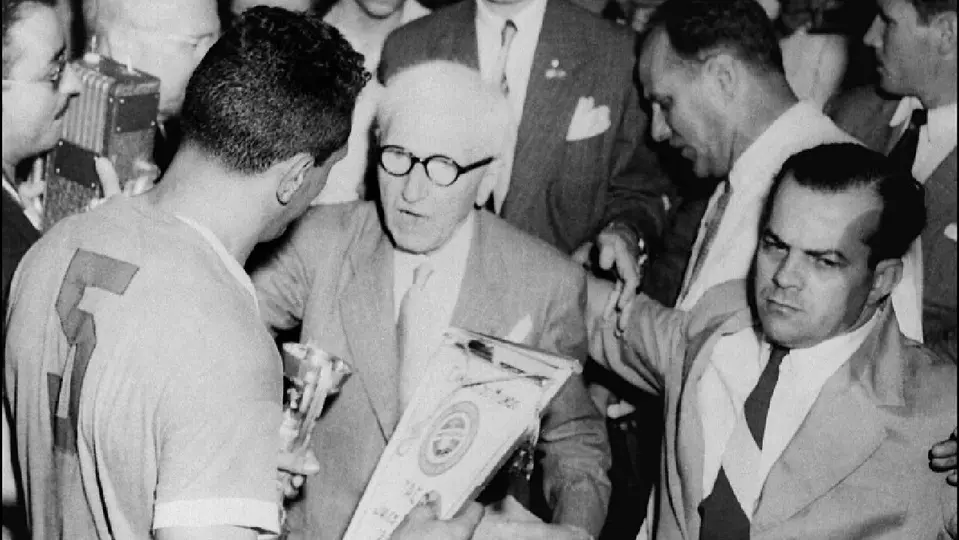 Obdulio Varela y la Copa Jules Rimet | AFP