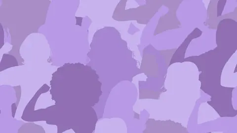 El origen del color morado en el feminismo se remonta a los movimientos sufragistas del siglo XX. / iStock