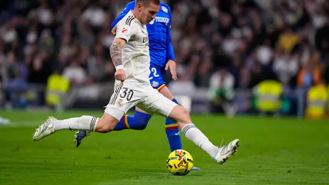 Mastantuono en el partido de Real Madrid contra Getafe | AP