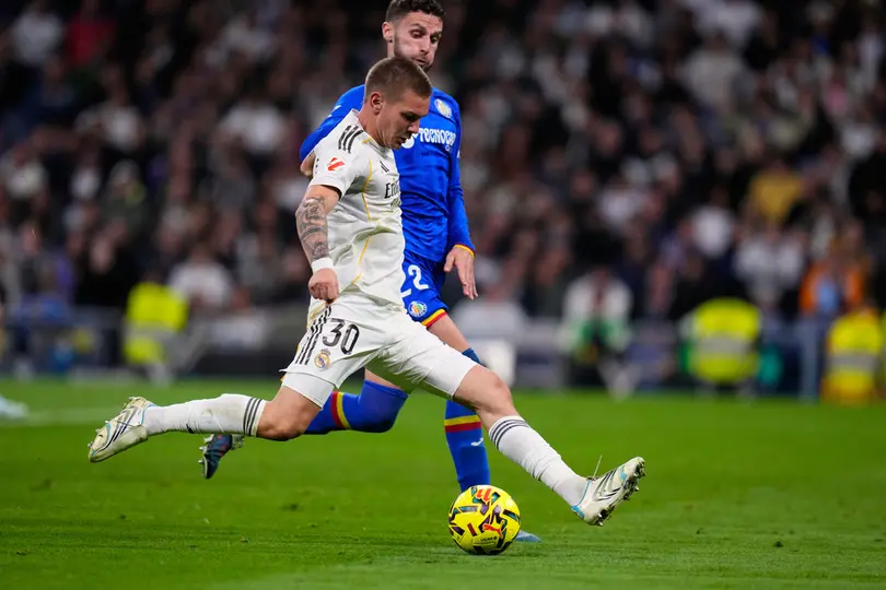 Mastantuono en el partido de Real Madrid contra Getafe | AP