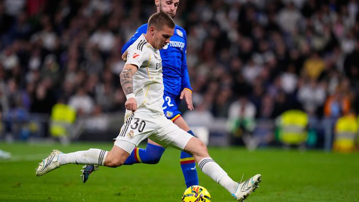 Mastantuono en el partido de Real Madrid contra Getafe | AP
