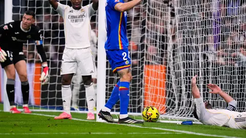 Vinícius Júnior, jugador del Real Madrid, en duelo ante Getafe | AP