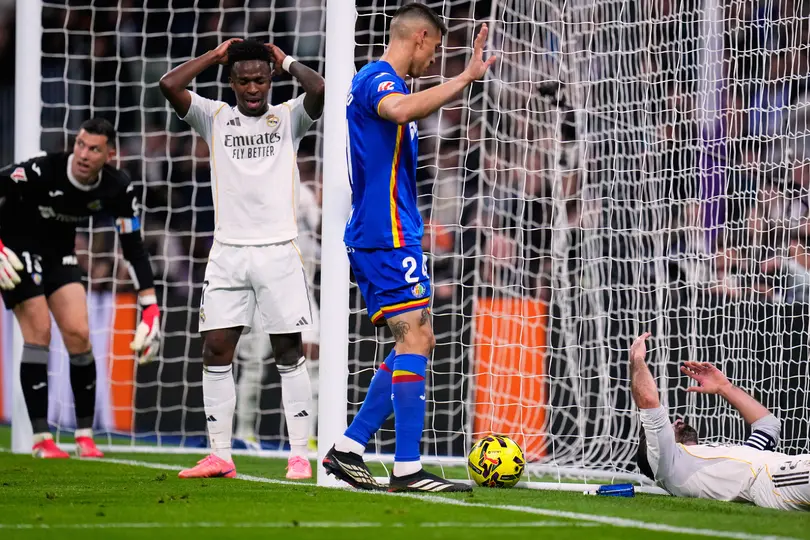Vinícius Júnior, jugador del Real Madrid, en duelo ante Getafe | AP