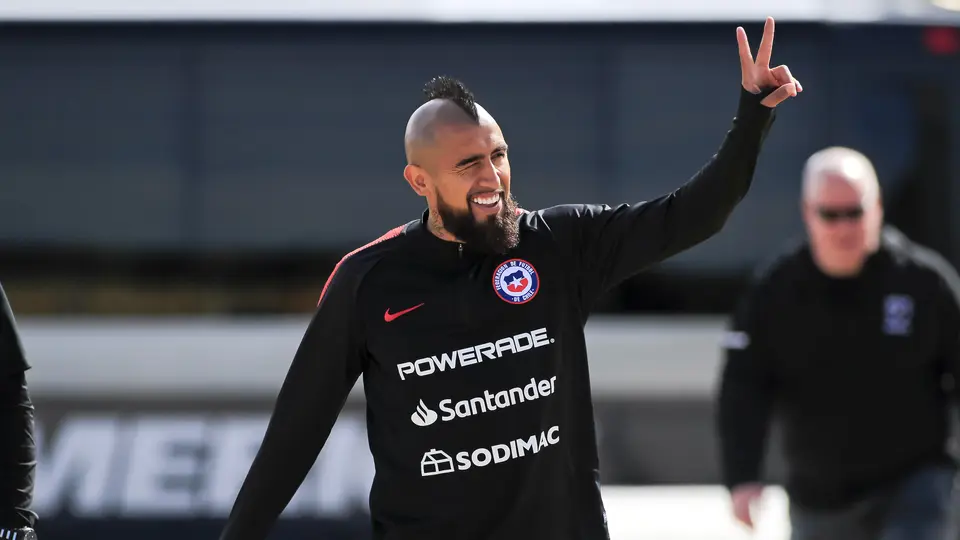 Vidal en uno de los entrenamientos de la selección andina | MexSport