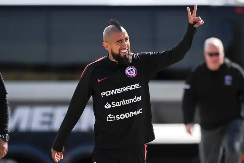 Vidal en uno de los entrenamientos de la selección andina | MexSport