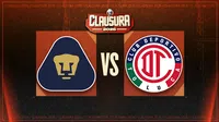Liga MX: ¿cuándo y dónde ver Pumas vs Toluca Jornada 9 Clausura 2026?