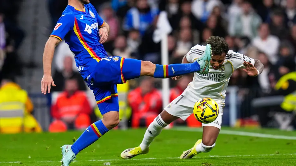 Boselli y Rodrygo en el partido de Getafe contra Real Madrid | AP