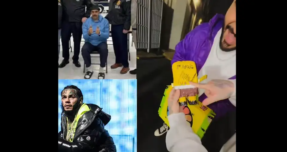 Tekashi mostró un objeto firmado por Nicolás Maduro al salir de prisión. / X: @AlertaMundoNews