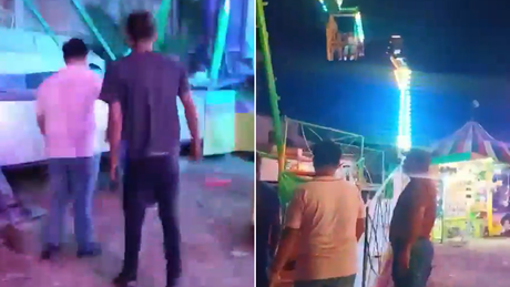 VIDEO: Juego del martillo falla por presunto error humano; deja 4 heridos