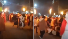 VIDEO: ¡Jesús cae y se lesiona durante Viacrucis en Edomex!