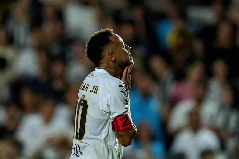 Neymar en lamento con Santos | AP