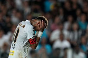 Neymar en lamento con Santos | AP