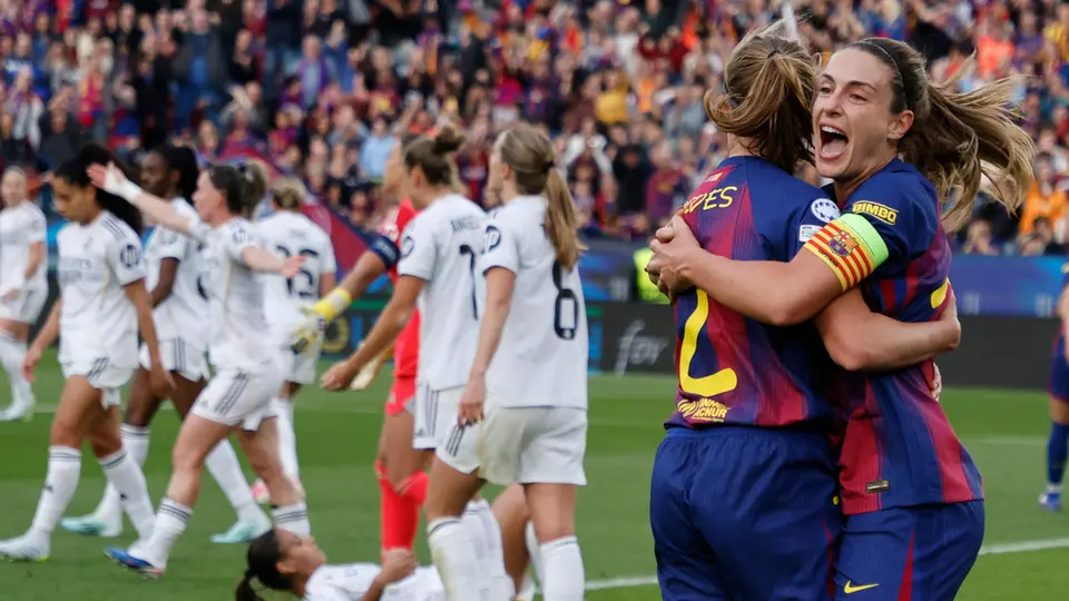 Ona Battle y Alexia Putellas celebran en la Champions League Femenina con Barcelona | AP