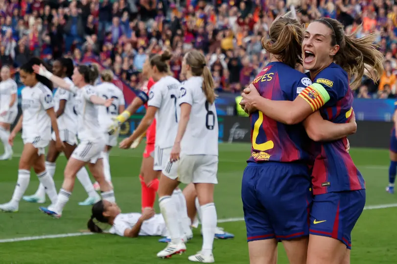 Ona Battle y Alexia Putellas celebran en la Champions League Femenina con Barcelona | AP
