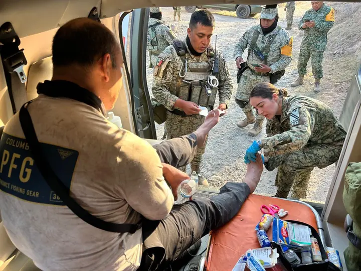 Elementos de la Defensa lo encontraron esta mañana mediante equipo especializado en el poblado “Chele”, en el municipio del Rosario, Sinaloa. / X