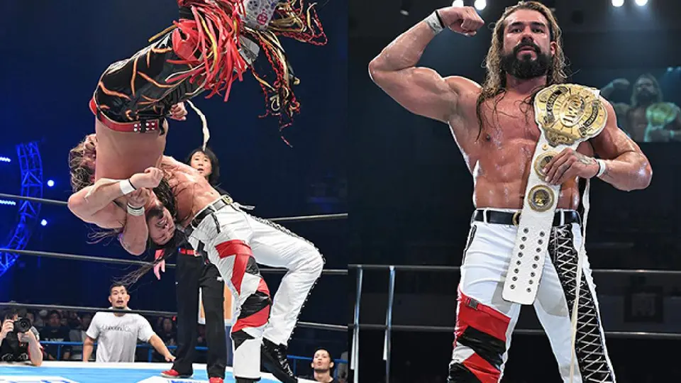 ¡Noche histórica! Andrade se convierte en nuevo Campeón Global de New Japan Pro-Wrestling