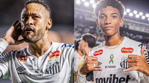 Neymar e hijo de Robinho l CAPTURA de sudanalytics_