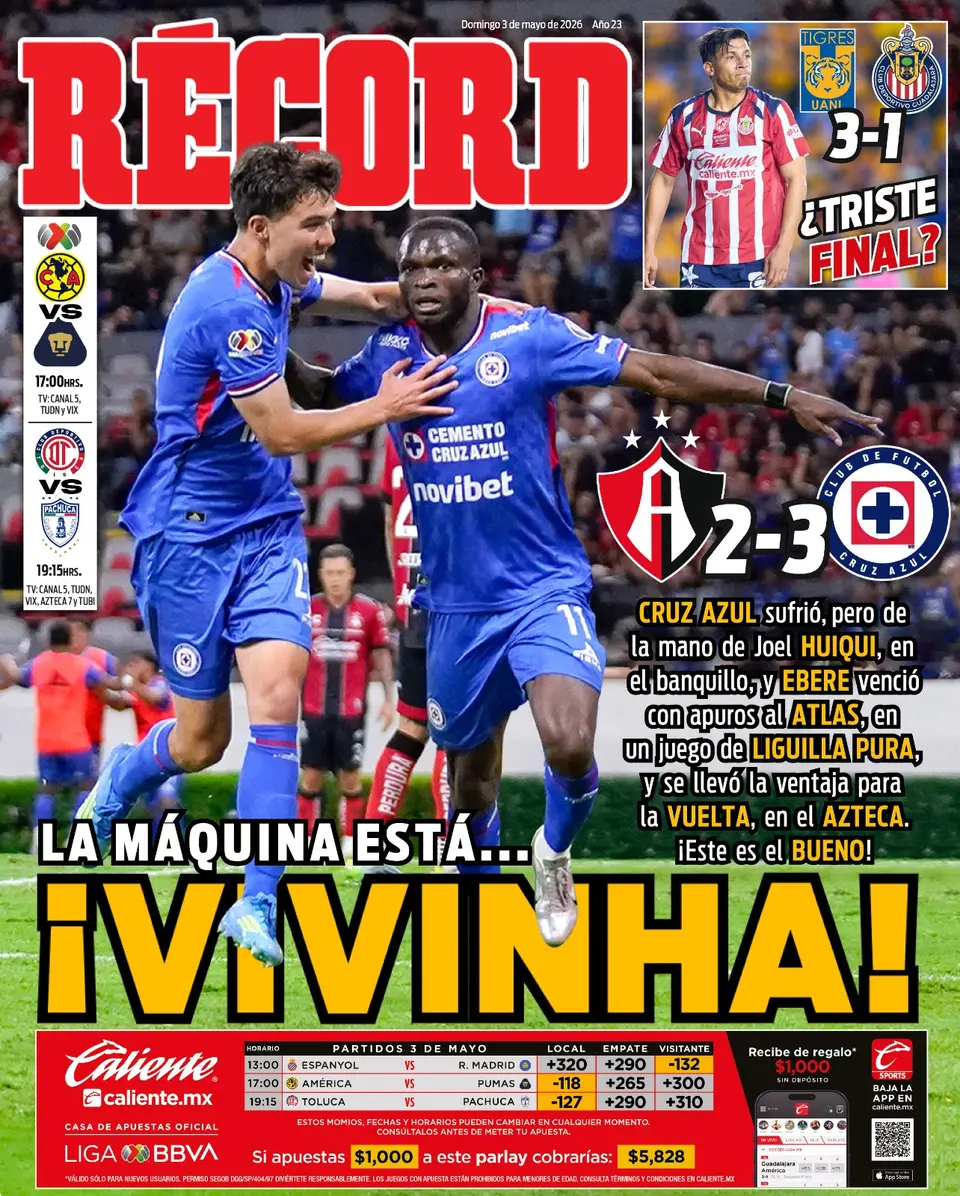 Portada RÉCORD 03 de mayo de 2026