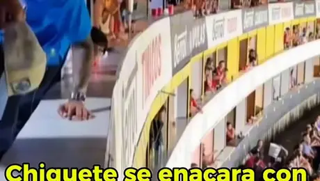 Chiquete jugador de la máquina se encaró con un aficionado de Atlas en los palcos