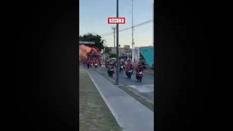 ¡SE HACEN SENTIR! La afición de Atlas realiza caravana previa al encuentro ante Cruz Azul