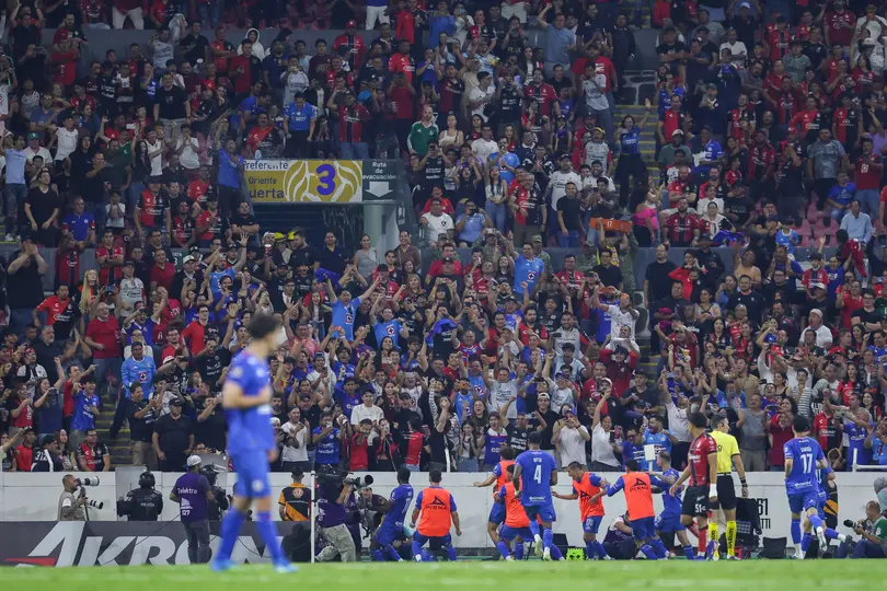 Jugadores de Cruz Azul en celebración contra Atlas en los Cuartos de Final del Clausura 2026 | MEXSPORT
