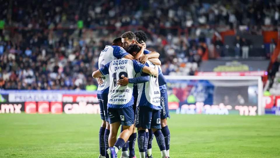 Jugadores de Pachuca en celebración en el Clausura 2026 de la Liga MX | IMAGO 7