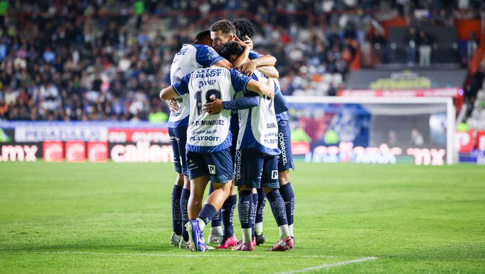 Jugadores de Pachuca en celebración en el Clausura 2026 de la Liga MX | IMAGO 7