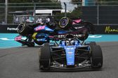 Así se volcó el auto de Pierre Gasly en el Gran Premio de Miami | AFP