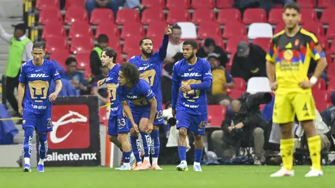 Pumas ya le gana al América en el Estadio Banorte