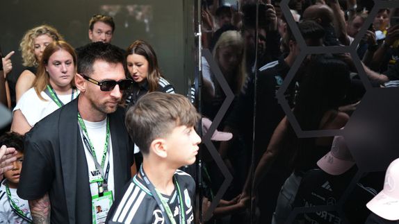 Messi en el paddock del Gran Premio de Miami | AP