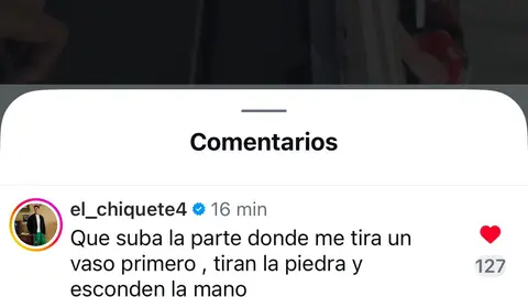 Reacción de Orozco Chiquete en instagram l CAPTURA