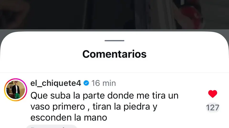 Reacción de Orozco Chiquete en instagram l CAPTURA
