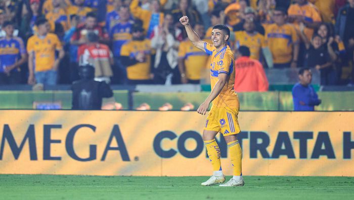 Juan Brunetta celebrando su gol ante Chivas | MEXSPORT
